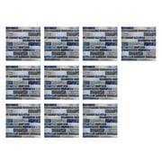 GiLiling 10pc Peel and Stick Tile Backsplash, 4”×4”Stick on Backsplash for Kitchen, Self Adhesive Tile for Kitchen Backsplash and Bathroom(10 Sheets, Faux Marble)